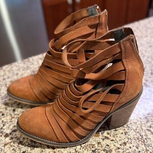 Free People Brown Booties